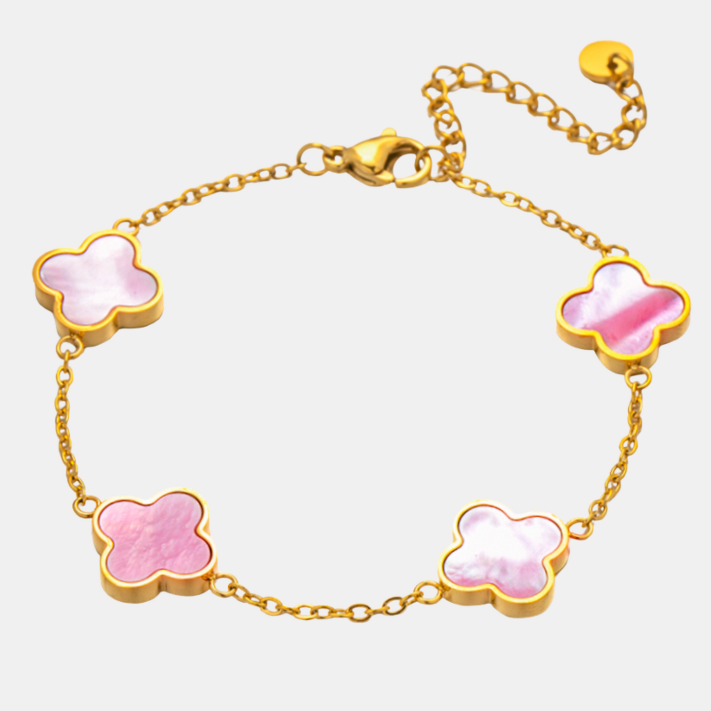 Pink Clover Wristband