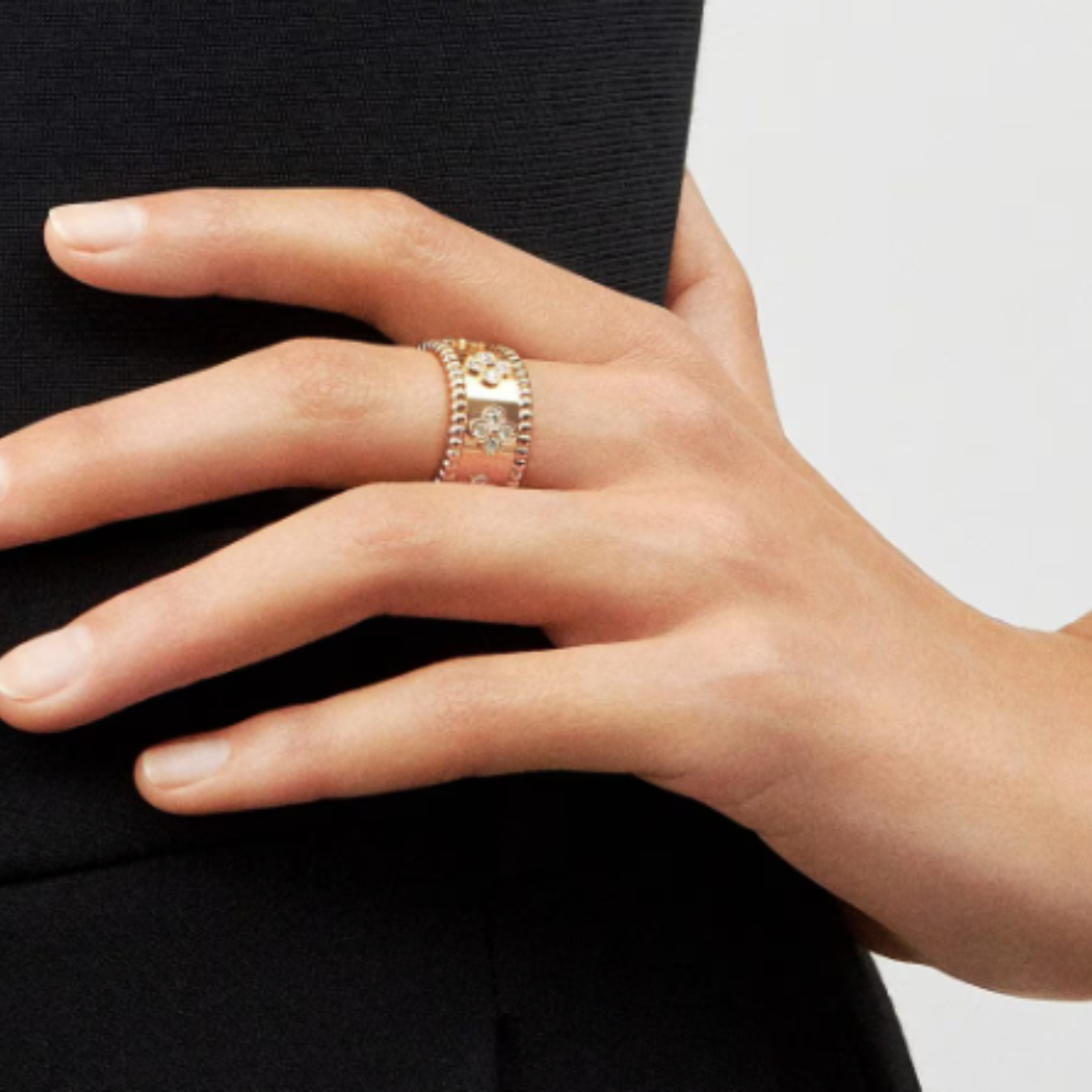 Abby Ring - Diamond / Pink