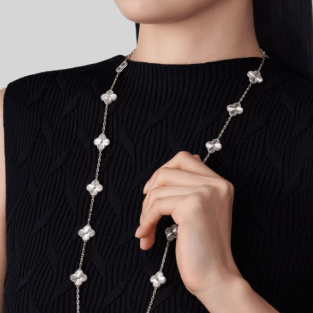 Coki Long Melli Necklace - Silver