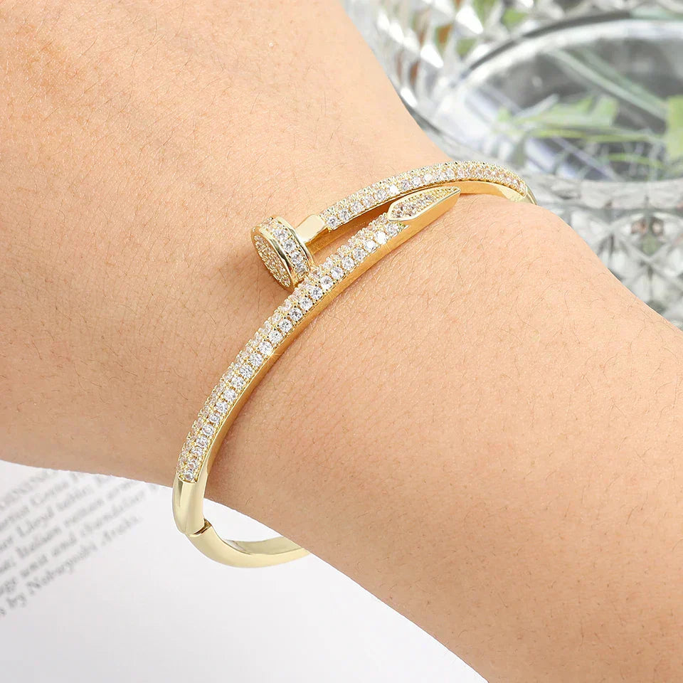 Nail Bracelet with Stones
