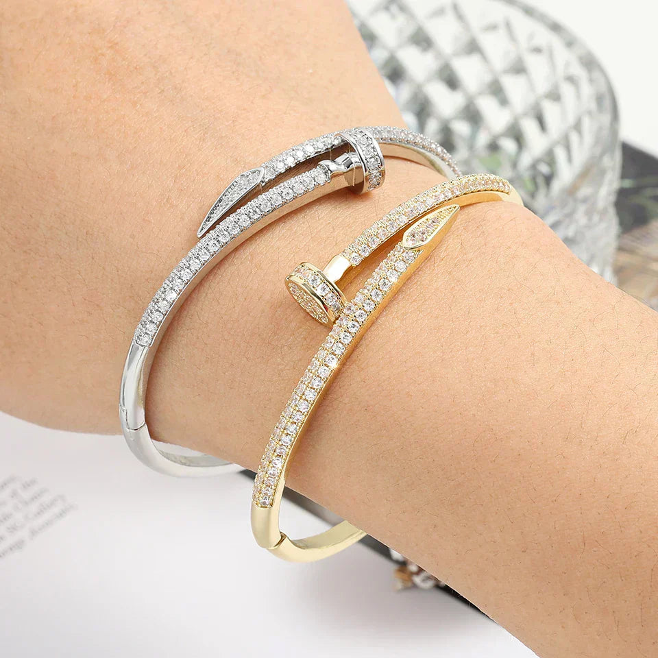 Nail Bracelet with Stones