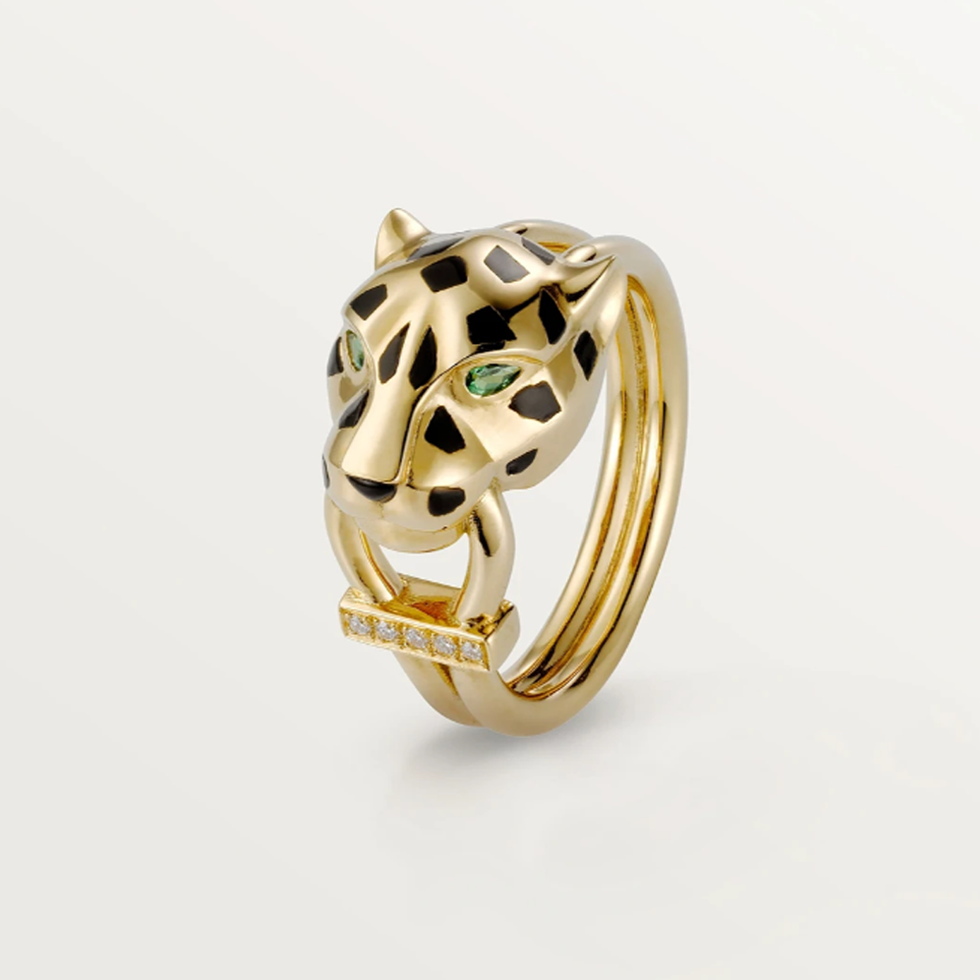 Panther Amber Ring