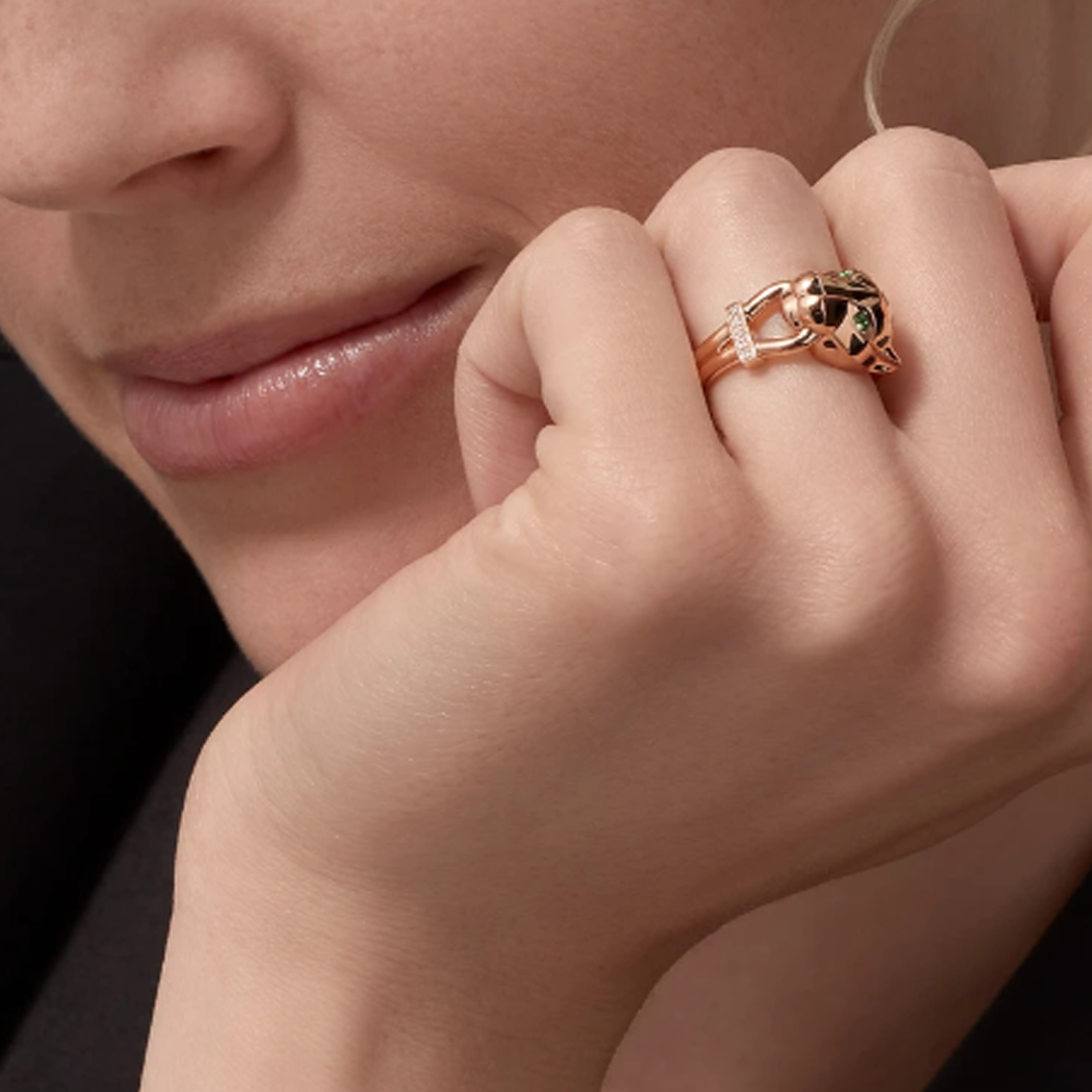 Panther Amber Ring