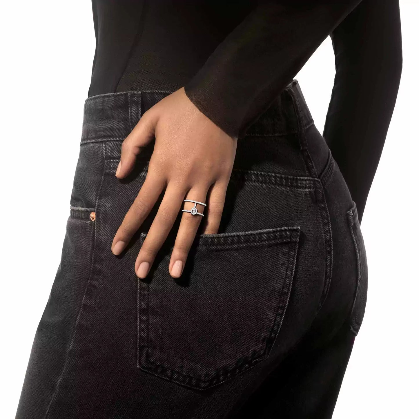 Tia Diamond Layer Ring