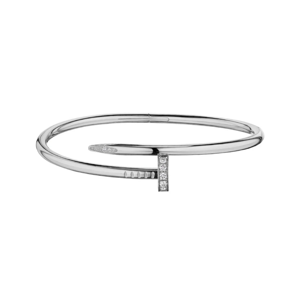 Nail Cuff - Silver / Diamond