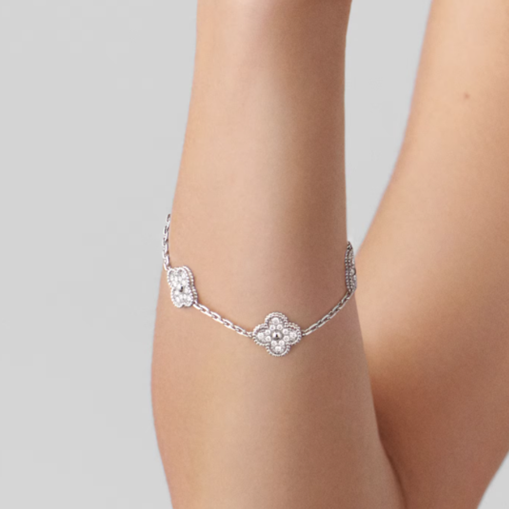 Amber Armband - Silver / Diamond