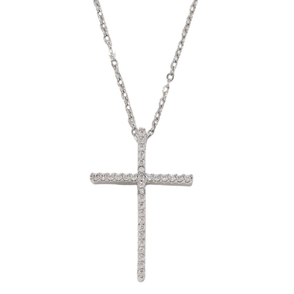 Proverbs Necklace - Silver / Diamond