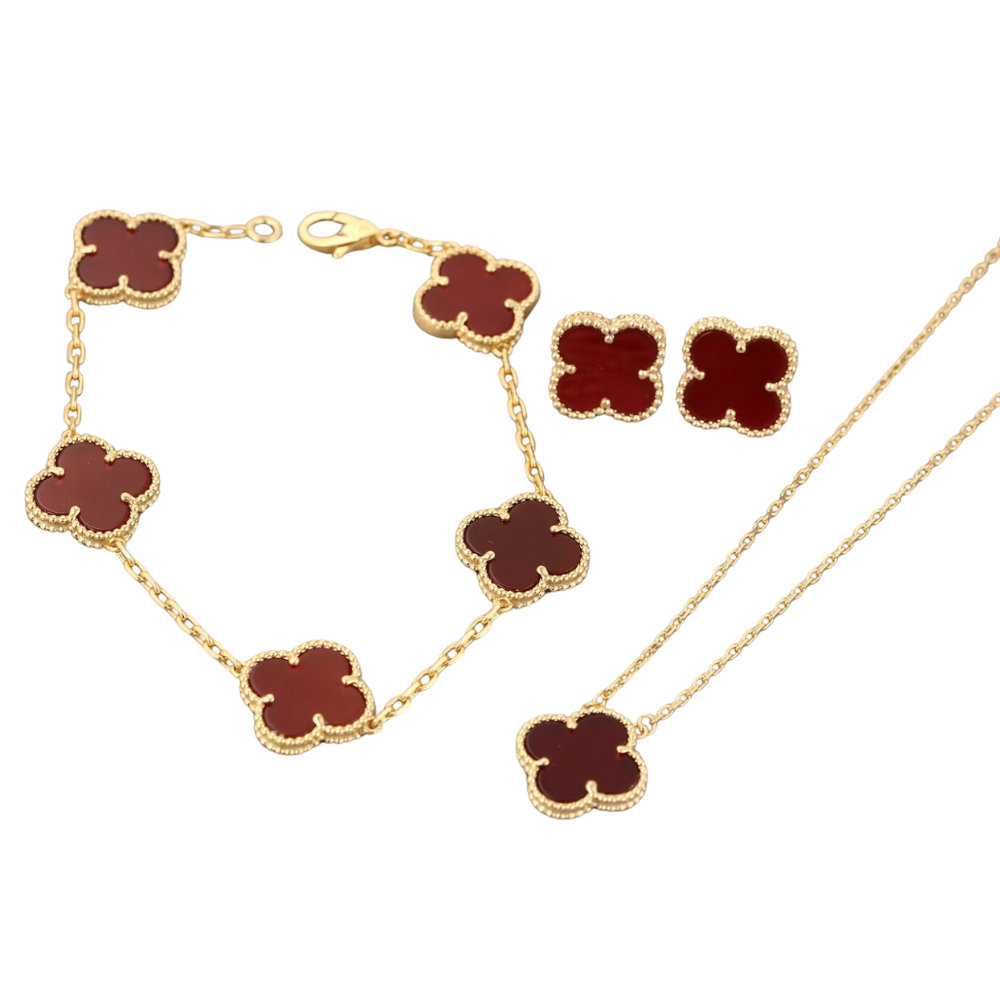 Clover Leaf Set - Red
