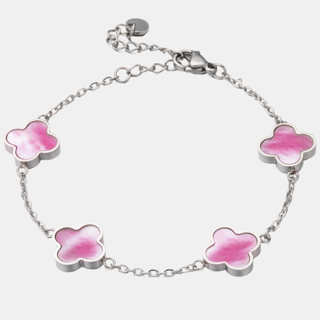 Pink Clover Wristband