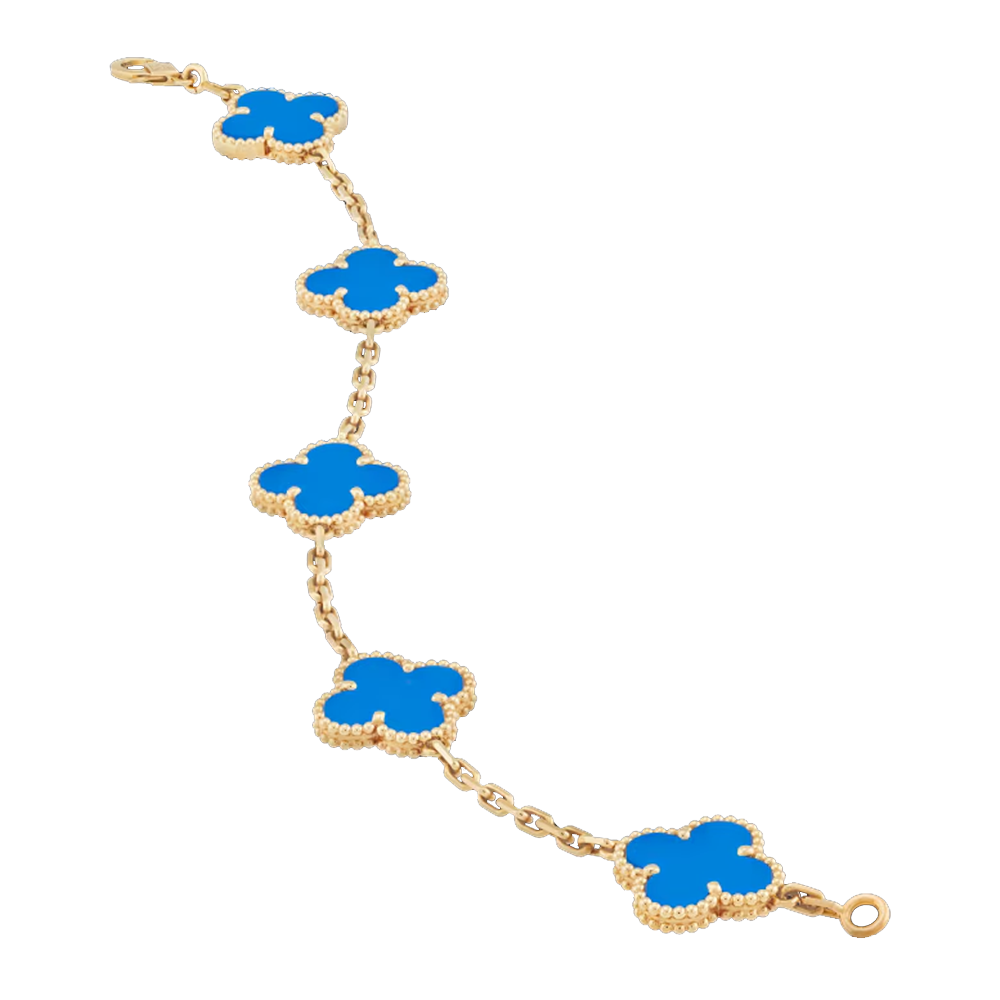 Amber Armband - Gold / Blue