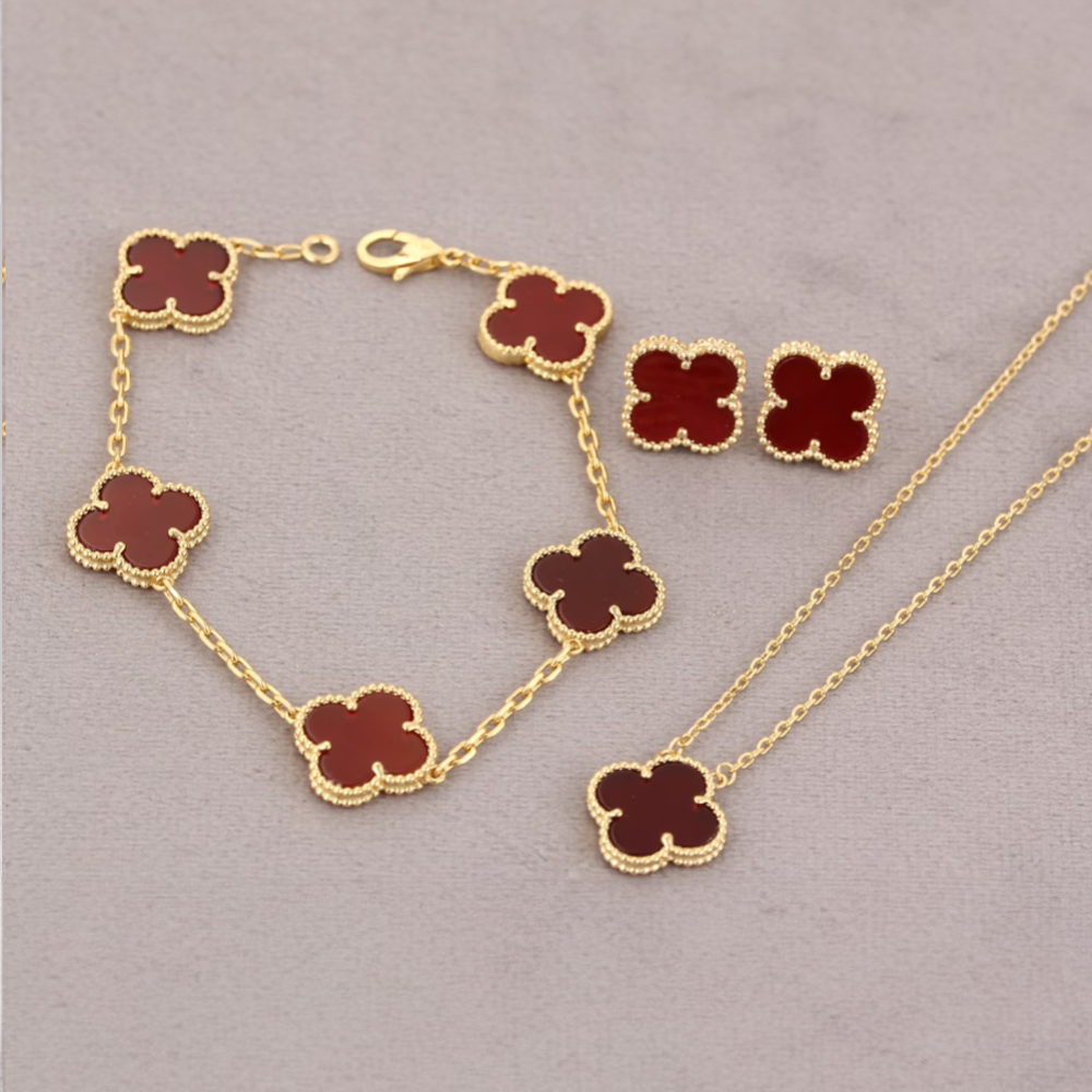 Clover Leaf Set - Red