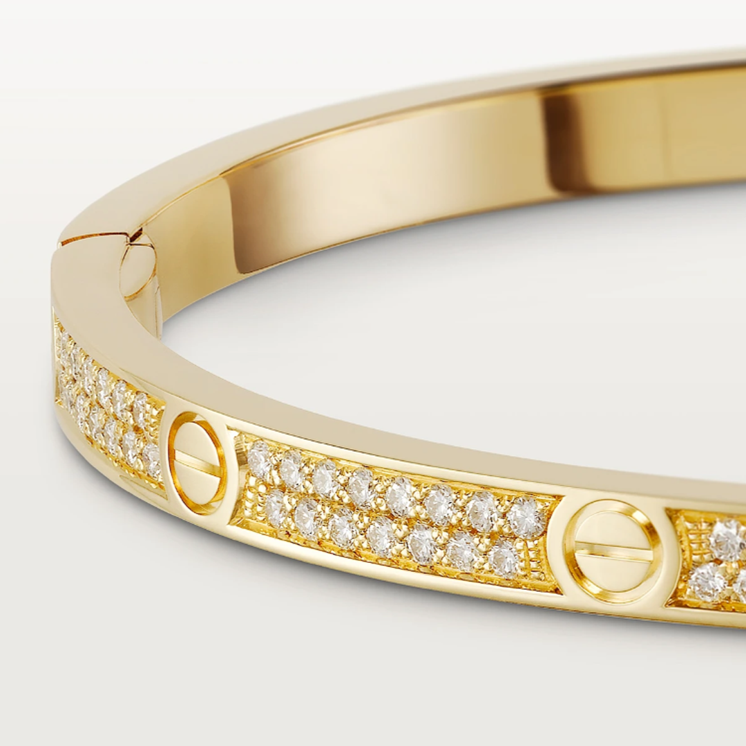 Ava Pavé-Diamond Bracelet - Thin