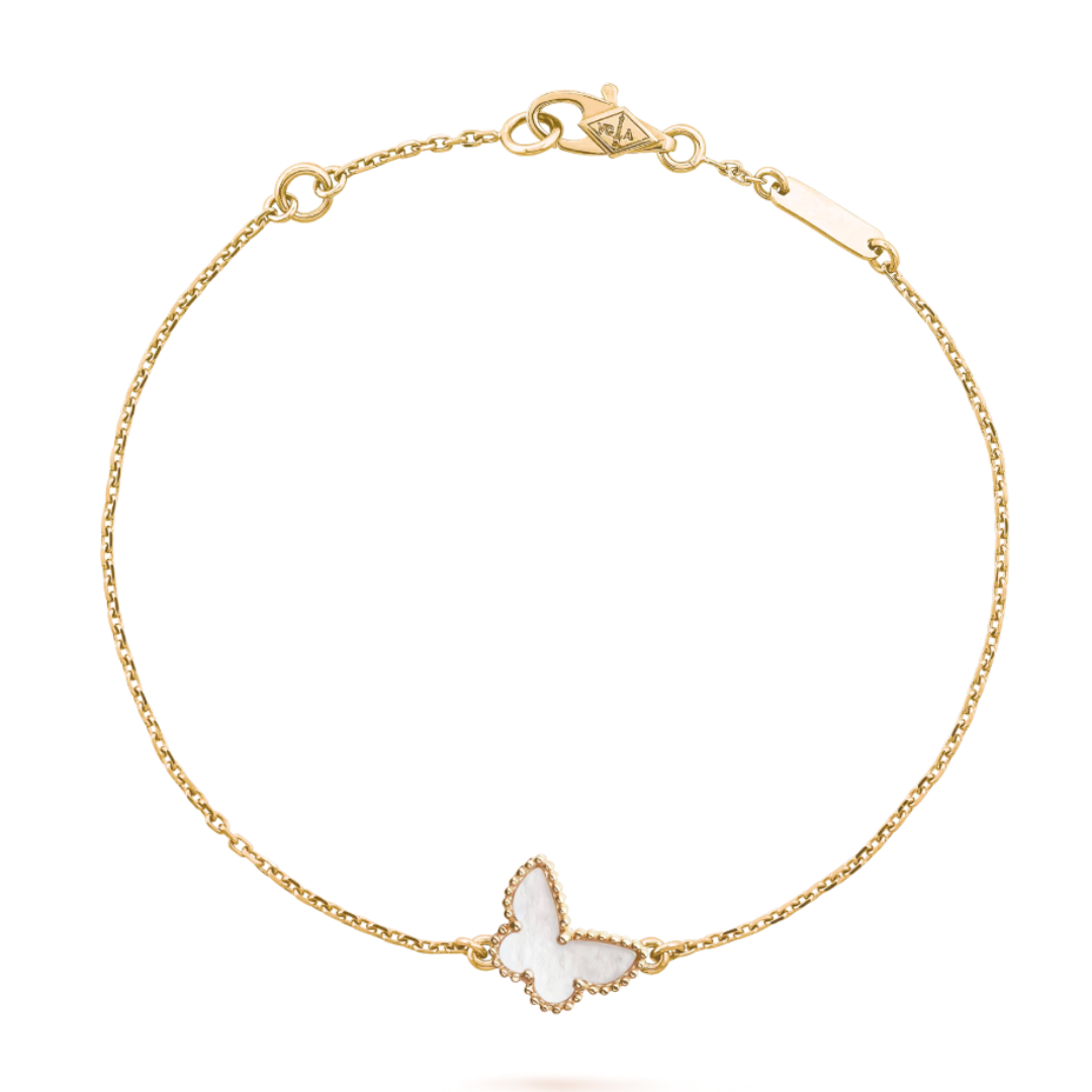 Amber Butterfly Bracelet - Gold