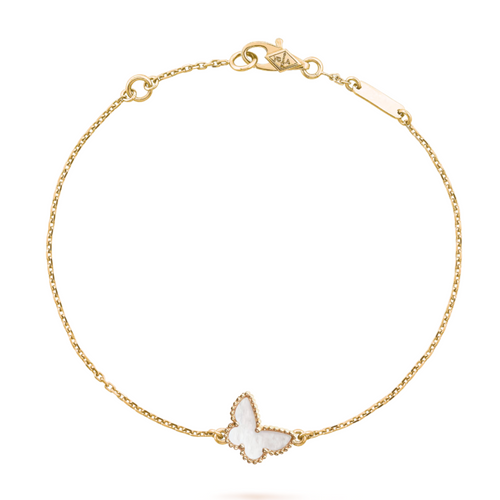 Amber Butterfly Bracelet - Gold