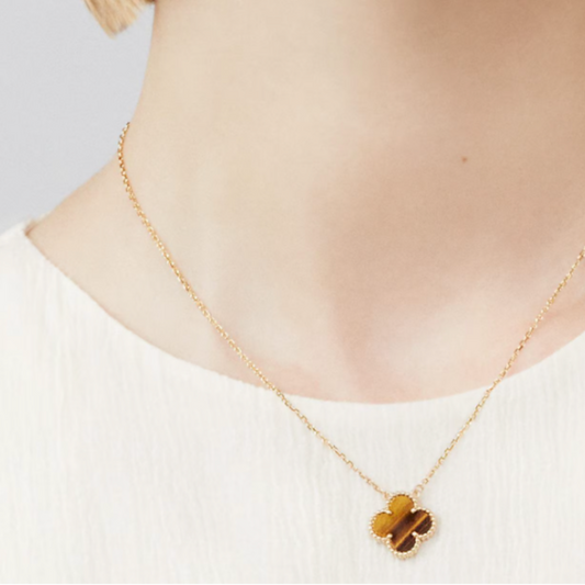 Coki Necklace - Orange / Gold