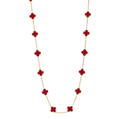 Coki Long Melli Necklace - Red / Gold
