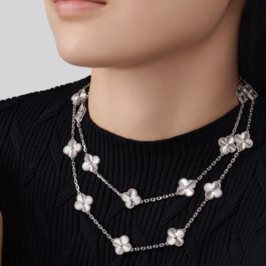 Coki Long Melli Necklace - Silver