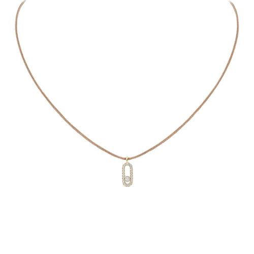 Roped Classy Diamanté Necklace