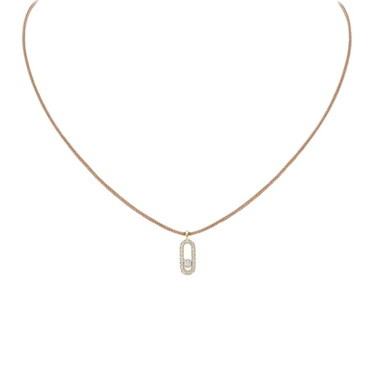 Roped Classy Diamanté Necklace