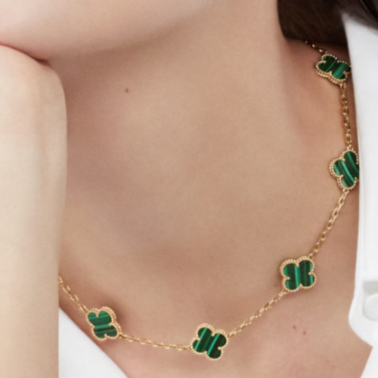 Coki Melli Necklace - Green / Gold