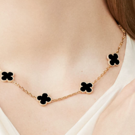 Coki Melli Necklace - Black / Gold