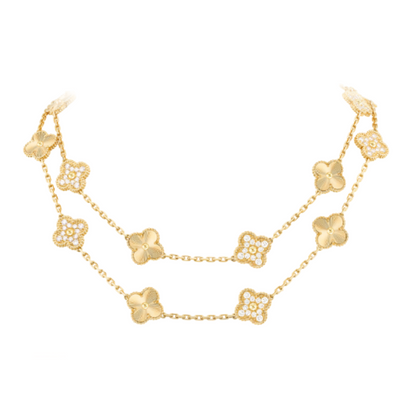 Coki Long Melli Necklace - Diamond / Gold