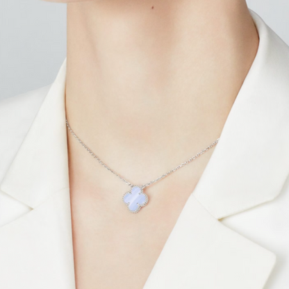 Coki Necklace - Light Blue / Silver