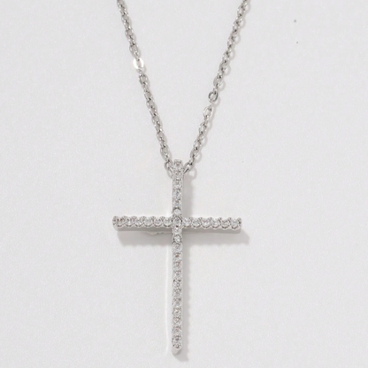Proverbs Necklace - Silver / Diamond
