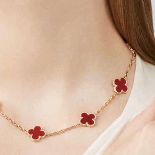 Coki Melli Necklace - Red / Gold