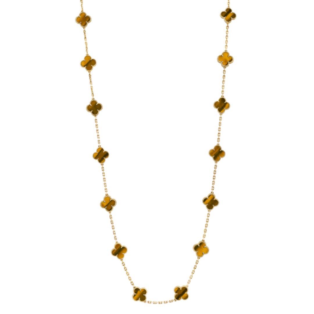 Coki Long Melli Necklace - Orange / Gold