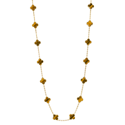 Coki Long Melli Necklace - Orange / Gold