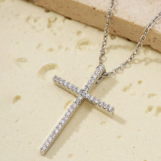 Proverbs Necklace - Silver / Diamond