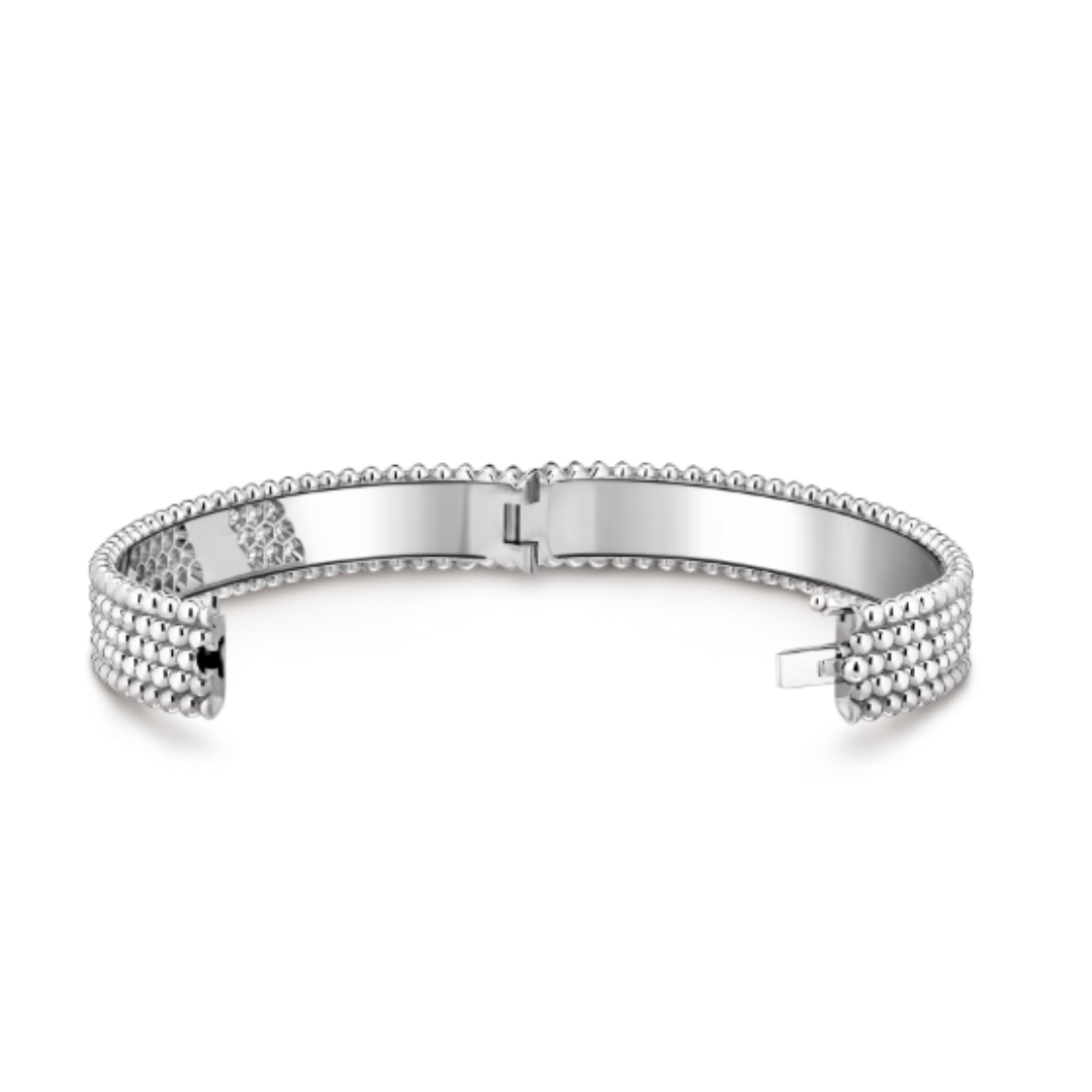 Amber Feline Armband - Silver