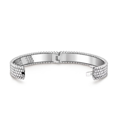 Amber Feline Armband - Silver
