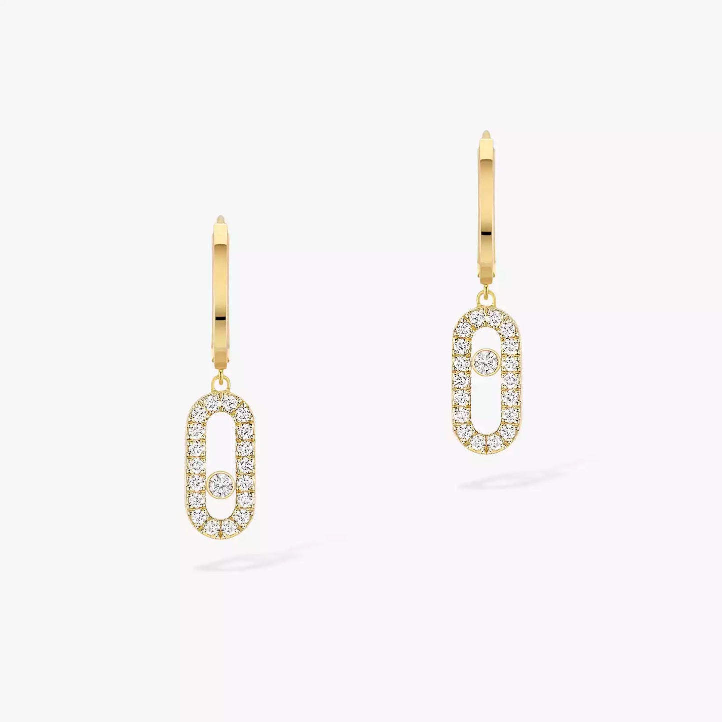 Elara Diamond Hoop Earrings (in gold & silver)