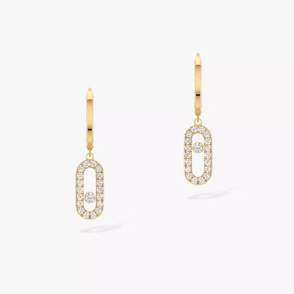 Elara Diamond Hoop Earrings (in gold & silver)