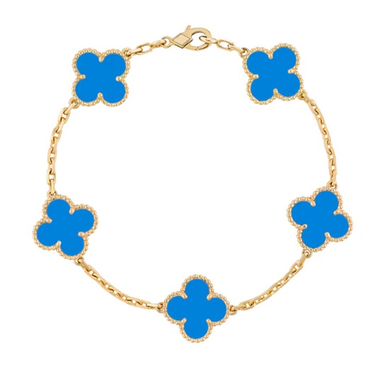 Amber Armband - Gold / Blue