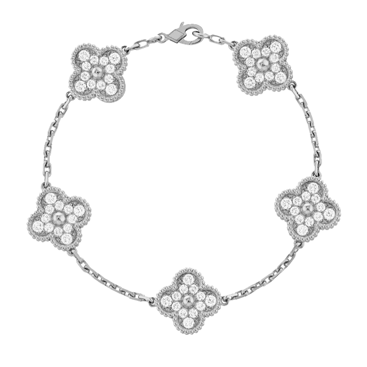 Amber Armband - Silver / Diamond