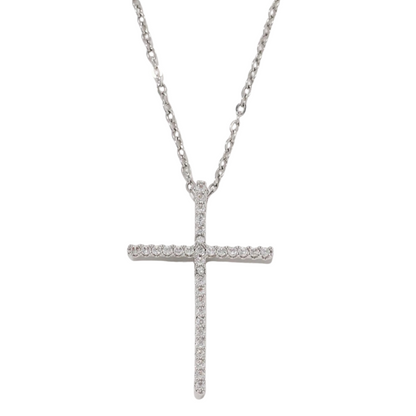 Proverbs Necklace - Silver / Diamond