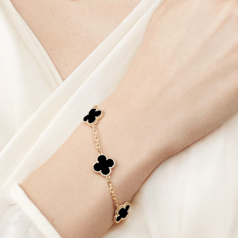 Amber Bracelet - Gold / Black