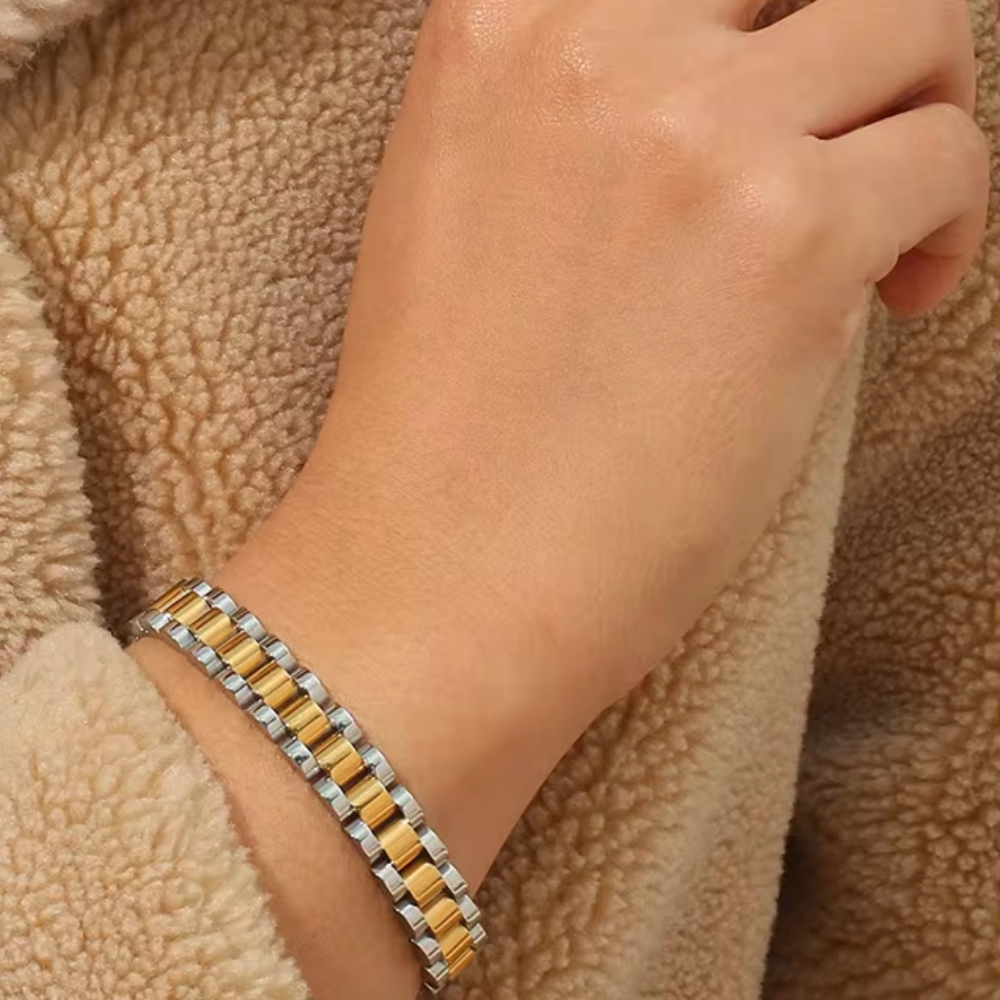 Juliana Double Watch Strap - Gold / Silver