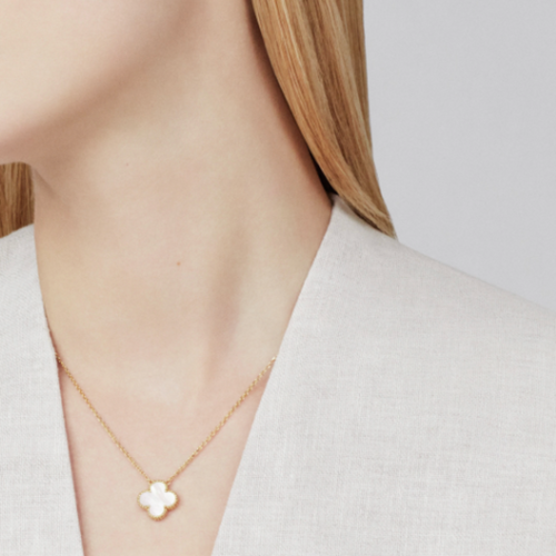Coki Necklace - White / Gold